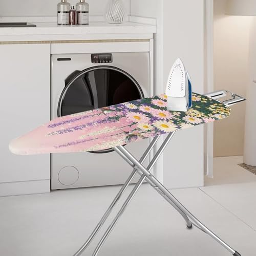 Purple Butterfly Thick Padding Ironing Board Covers Durable Stain Resistant - Image 2