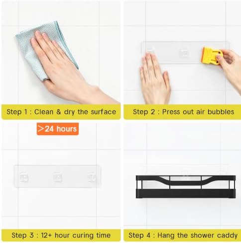 Heavy-Duty Adhesive Shower Caddy - Image 7