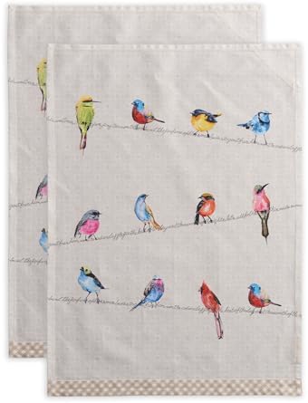 Maison d' Hermine Kitchen Towels Set of 2 Reusable 100% Cotton 27.50"x20" by MaisondHermine