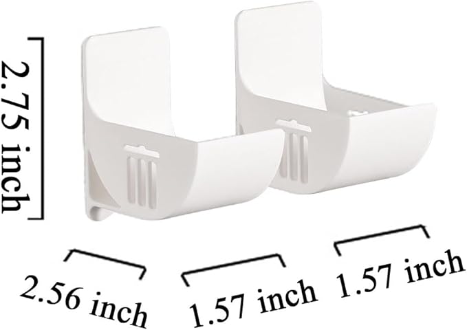 4 Pcs No Punching Trash Bag Dispenser Plastic Bag Holder, Wall Mounted Plastic - Image 2