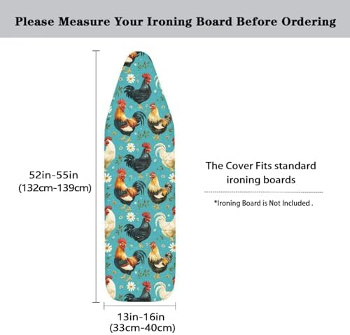 Rooster Ironing Board Covers Fits Standard Sizes Ironing Board Protector - Image 5