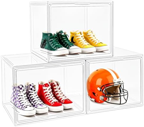 XXX-Large Tall Boot Organizer 3 Pack, 17.3x13x13'' Acrylic Display Case by Unknown