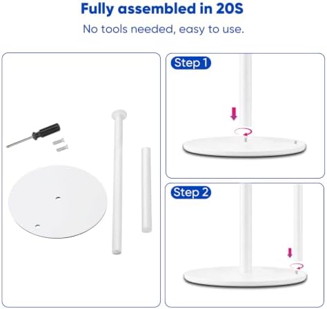 Stainless Steel Paper Towel Holder Countertop, Standing Kitchen & Bathroom - Image 4