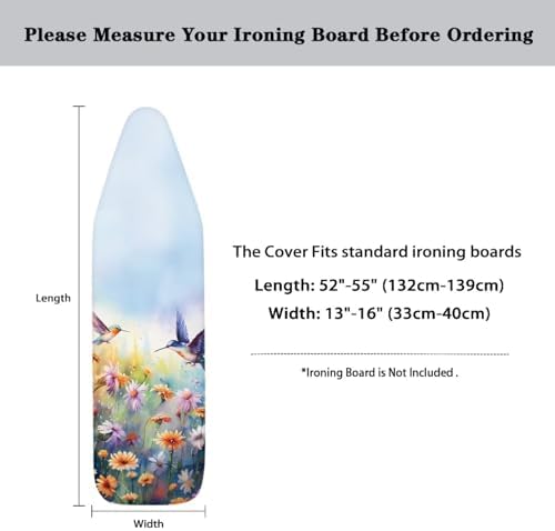 GLENLCWE Hummingbird Floral Ironing Board Cover Fit - Image 5