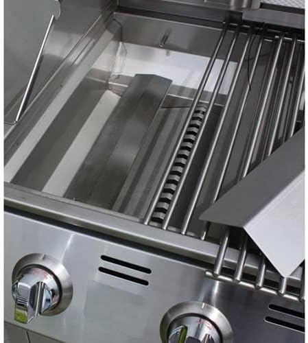 Bullet by Bull Stainless Steel Outdoor Kitchen Set - Built-In Natural Gas Grill, Perfect for Entertaining -BBQ Kitchen Isl& Bundle - Includes 4 Burner Grill, Single Access Door & Side Burner
