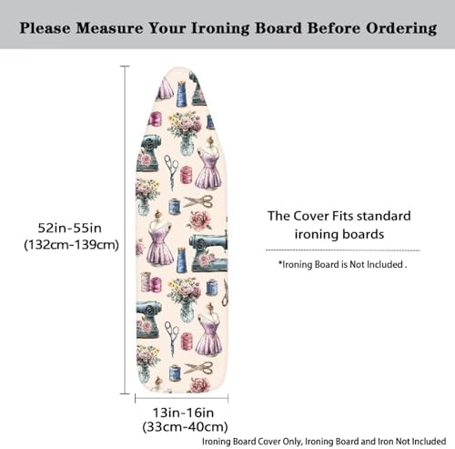 Sewing Machine Ironing Board Cover 15x54 Inch Applicable Standard Size Vintage - Image 3