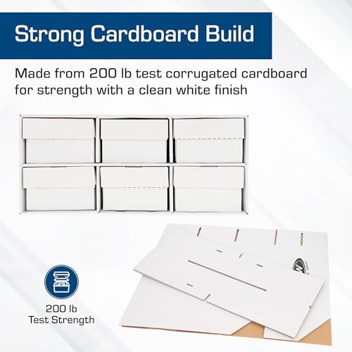 BCW Two Row Shoe Box Card House Storage Box | Stackable Trading Card Storage Box - Image 4