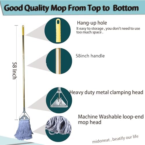 Midoneat Heavy Duty Commercial Industrial Mop - Image 2