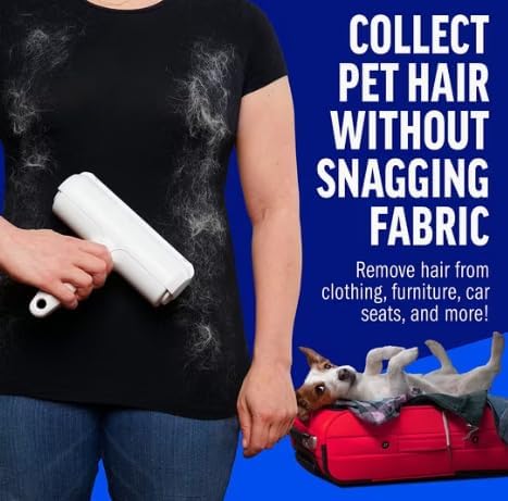 Pet Hair Remover Tool, Reusable Self-Cleaning Lint Roller - Image 5