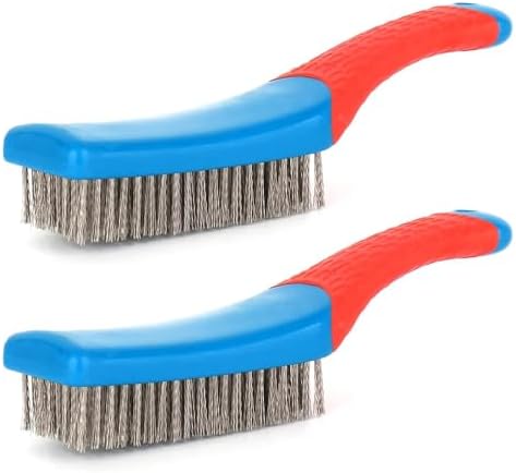 2 Pack Wire Brushes for Cleaning-Heavy Duty Stainless Steel Wire Scratch Brush - Image 3