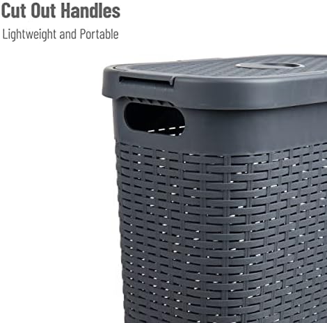 Mind Reader Slim Laundry Hamper - Image 4