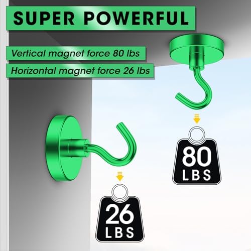 VNDUEEY Cruise Must Haves, 80 Lbs Strong Magnetic Hooks - Image 2