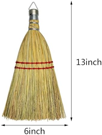 Handmade 12 Inch Mini Corn Broom Whisk Made of Natural Corn Broom Straw - Image 5