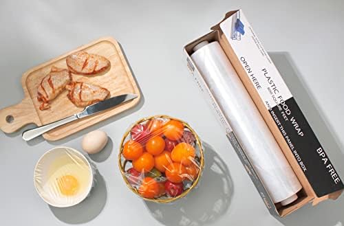 Plastic Food Wrap- 1600 SQ. FT. BPA-Free, Optional Slide Cutter Included - Image 3