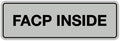 Signs ByLITA Standard FACP Inside Sign | Fire Safety Signage (Lt Gray) - Small 1 Pack