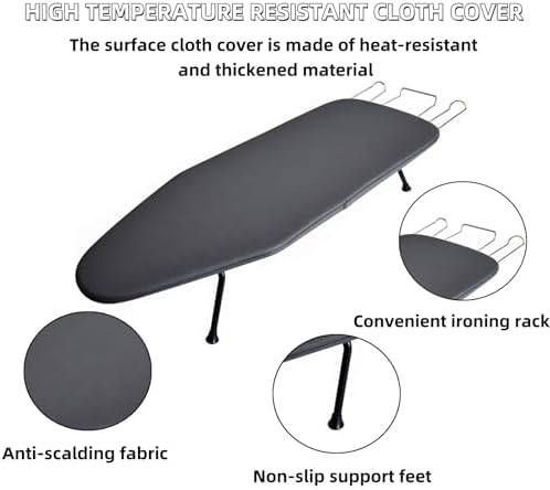 Tabletop Ironing Board, Compact Foldable Portable Mini Iron Board - Image 5