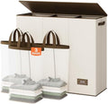SOLEDI Large Laundry hamper 3 Section by SOLEDI