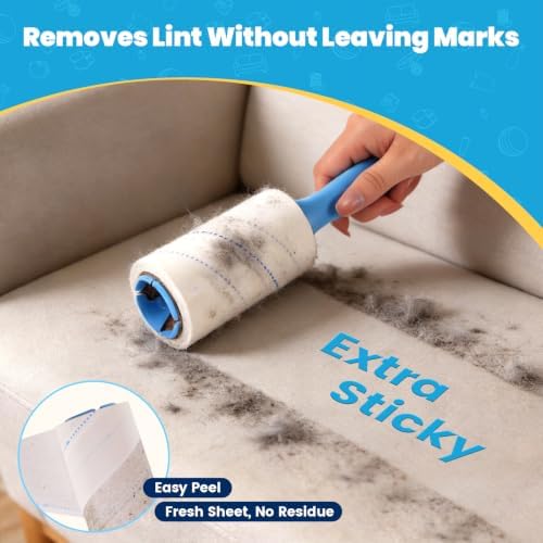 Extra Sticky Lint Roller for Pet Hair, 800 Sheets - Image 2