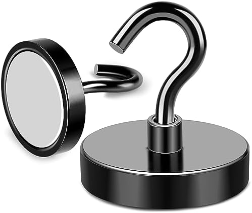 MIKEDE Magnetic Hooks Heavy Duty 150LB+ Strong Black Magnets Hook - Image 6