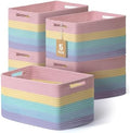 5 Pack Woven Storage Baskets, Decorative Storage Bins by YILOBI