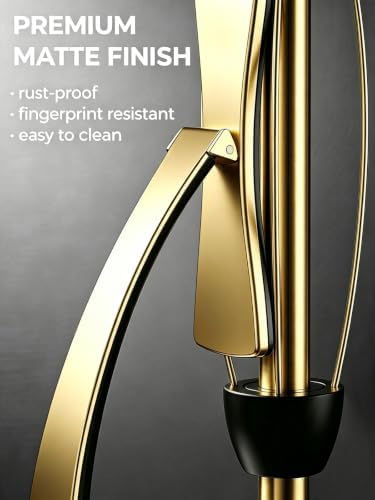 VEHHE Gold Paper Towel Holder Countertop, Spring Activated Arm - Image 3