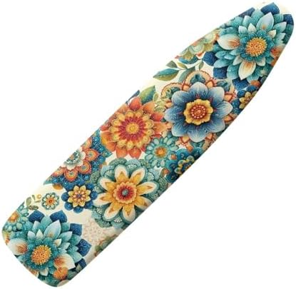 Boho Dahlia Ironing Board Cover Extra Wide Table Top Ironing Board Cover by Hinthetall