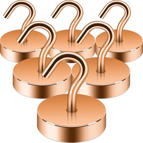 Neosmuk Magnetic Hooks Large Opening, 80lb+ Cruise Hooks, 6 Pack by Neosmuk