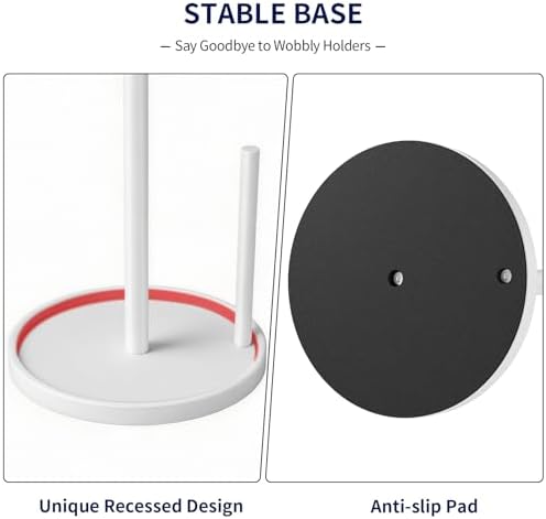 Jesginboo Paper Towel Holder Countertop, Paper Roll Holder - Image 3