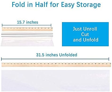 JOYIT 330ft Clear Cellophane Wrap Roll, 31.5in Folded, 3 Mil Thick - Image 2