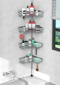 KEGII Shower Caddy Tension Pole, Bathtub Organizer, Light Gray by KEGII