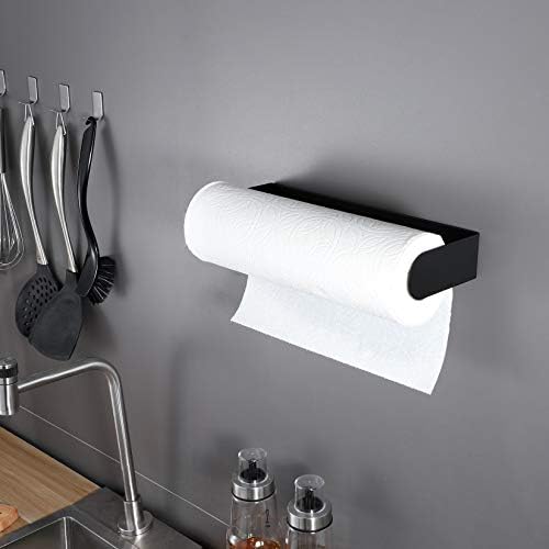 ZUNTO Black Paper Towel Holder, Self Adhesive, - Image 5