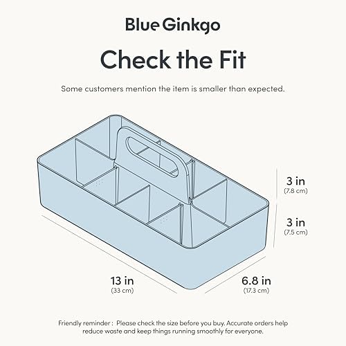 BLUE GINKGO Stackable Organizer Caddy, Made in Korea - Image 3