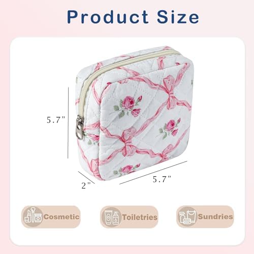 RSRSLEII Small Quilted Cosmetic Pouch - Image 2