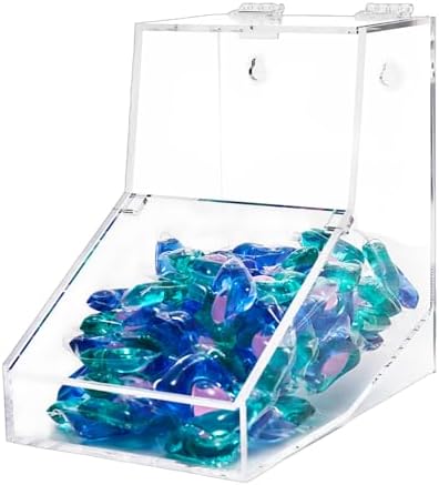 Laundry Pods Container Large 8.6 Inch, Acrylic Laundry Detergent Storage Holder by Tikitup