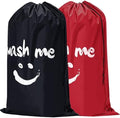 HOMEST 2 Pack XL Wash Me Travel Laundry Bag, Dirty Clothes Organizer, Large by HOMEST