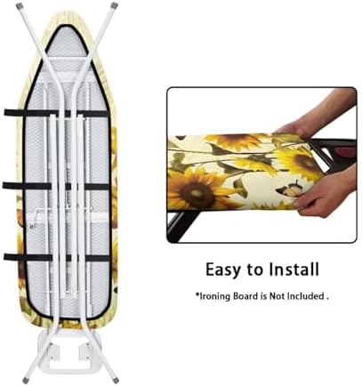 Flashideas Sunflower Pattern Ironing Board Cover Universal Stretchy Stain - Image 5