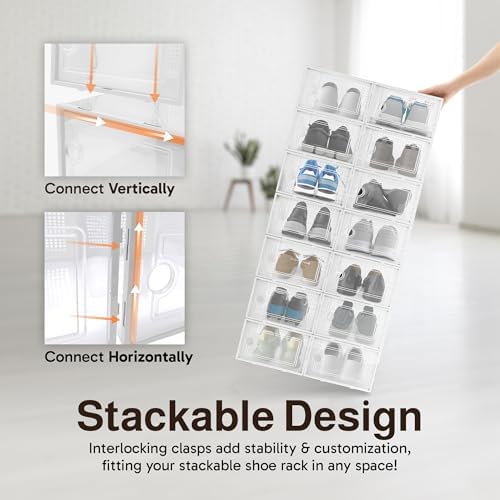 Reli. Shoe Boxes | Clear Shoe Storage Boxes, Stackable & Compact - Image 6