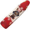 Christmas Theme Household Iron Board Covers Dachshund Snowflake Print Ironing by Wanzuoeng