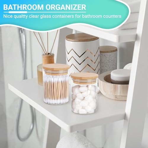 BKYFPQ 2 Pack Glass Qtip Holder Dispenser - Image 2