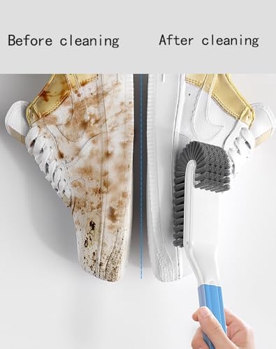 Durable Long-Handle Shoe Brush, Double-Sided Soft Bristles, 170° Angled Head - Image 3