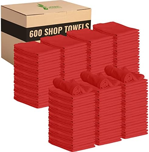 GREEN LIFESTYLE Shop Towels 12" x 14" 600 Pack by GreenLifeStyle