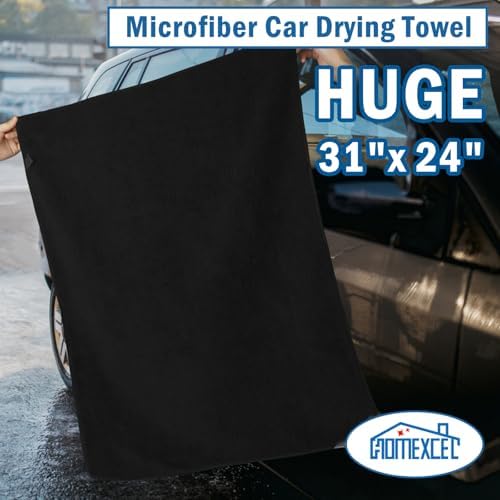 HOMEXCEL Professional Large Microfiber Car Drying Towels 4 Pack - Image 4