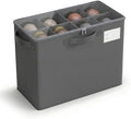Varhomax Shoe Organizer Box for Closet, Small Fabric Storage Basket Gray by Varhomax
