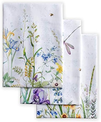 Maison d' Hermine Kitchen Towels Set of 3 Reusable 100% Cotton 27.50" x 20" by MaisondHermine