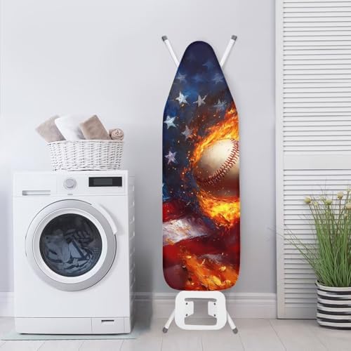 Baseball Ironing Board Cover Standard Size 15″x54″ Flag Ironing Board Thick - Image 3