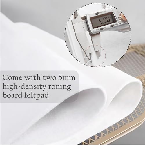 Ironing Board Cover with Two 5MM Thick Feltpads, Fits Standard Ironing Boards - Image 3