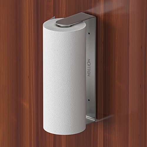 Mbillion Brushed Silver SUS304 Paper Towel Holder by Mbillion
