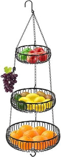 Simple Houseware Adjustable Metal Hanging Fruit Basket by SimpleHouseware