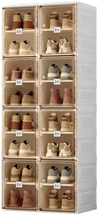 ANTBOX Shoe Organizer Storage Box, Portable Folding Shoe Rack by ANTBOX