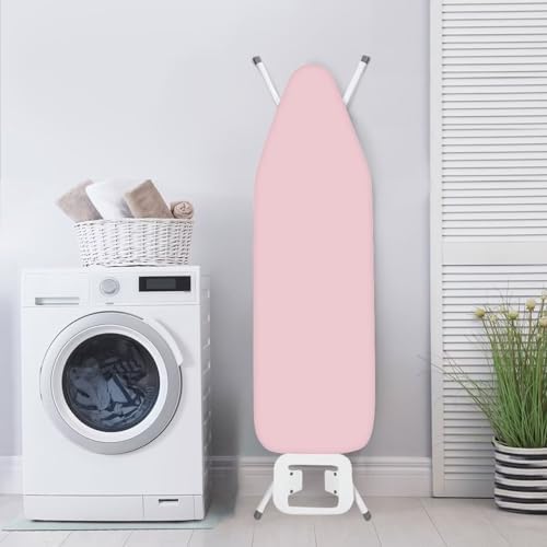Pink Ironing Board Cover Resist Scorching Extra Wide Ironing Board Cover and Pad - Image 4